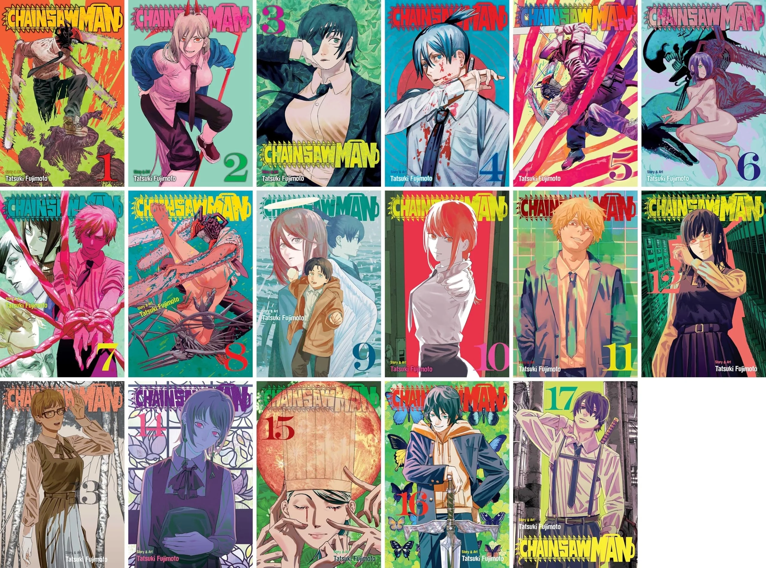 Chainsaw Man (Complete 17 Parts) - Manga Series