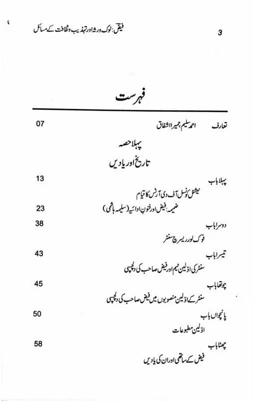 Faiz - Lok Virsa Aur Tehzeeb o Saqafat Kay Masail - فیض لوک روثہ اور تہذیب و ثقافت کے مسائل - Image 2