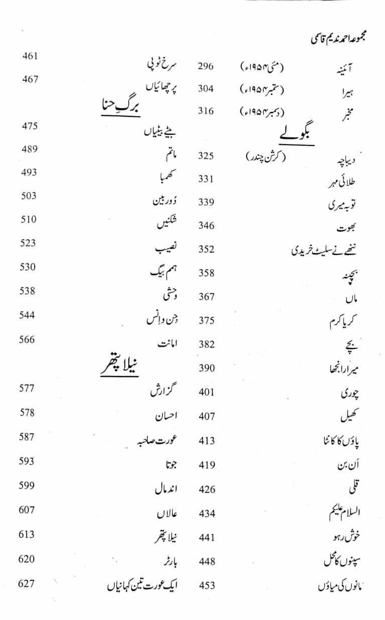 Majmua Ahmad Nadeem Qasmi Aanchal - مجموعہ احمد ندیم قاسمی آنچل وغیرہ - Image 3
